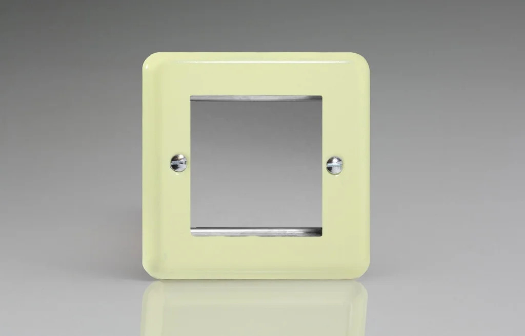 Modular Grid System White DataGrid Plate Lily Chocolate 2 Spaces Varilight