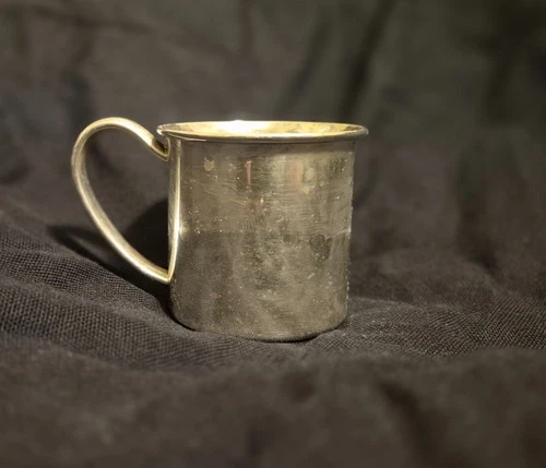 vintage sterling silver baby cup