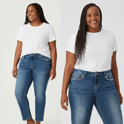 Vigoss Heritage Skinny Jeans Women’s Size 24 Blue Mid Rise