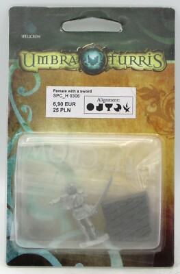 Spellcrow SPCH0306 Female with a Sword [Metal] (Umbra Turris) Warrior Fighter 