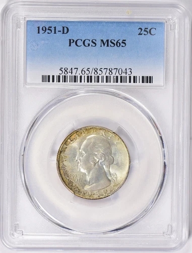 1951-D Washington Quarter PCGS MS65