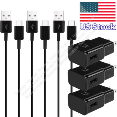 Lot Adaptive Fast Charger & USB-C Cable For Samsung Galaxy S9 A51 A14 A13 5G A12