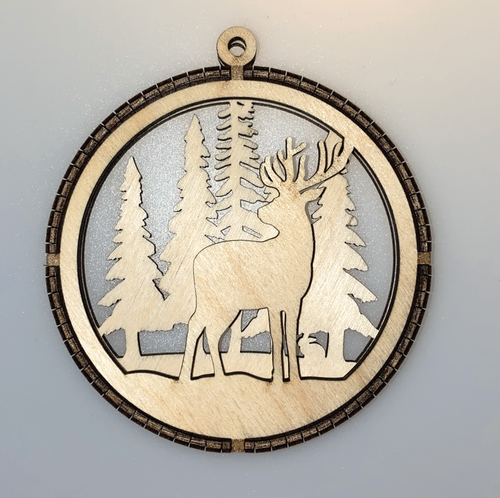 Weihnachtskugel Weihnachtsbaum Weihnachten Anhänger Deko Holz Schmuck Set - Bild 3 von 9