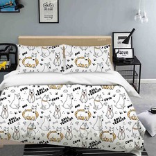 3D Dog Bull Terrier Pattern Quilt Cover Set Duvet Cover Bedding Pillowcases