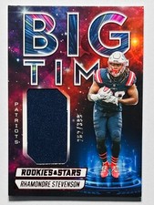 2024 Rookies & Stars Football Rhamondre Stevenson Big Time Mem /399 Patriots