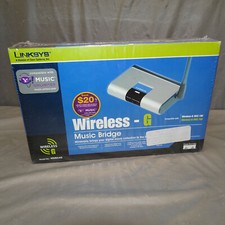 LINKSYS WMB54G WIRELESS-G MUSIC BRIDGE 2.4 GHz 802.11g CISCO SYSTEMS - NEW -