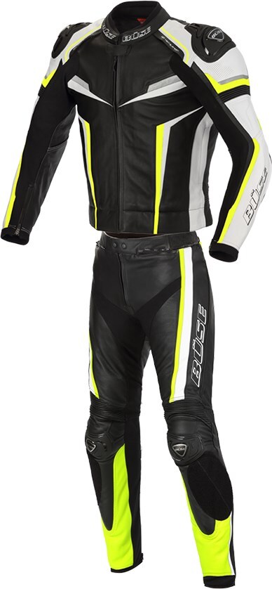 Men's Motorcycle Leather Suit 52 - Büse Mille Sport Two Piece Black