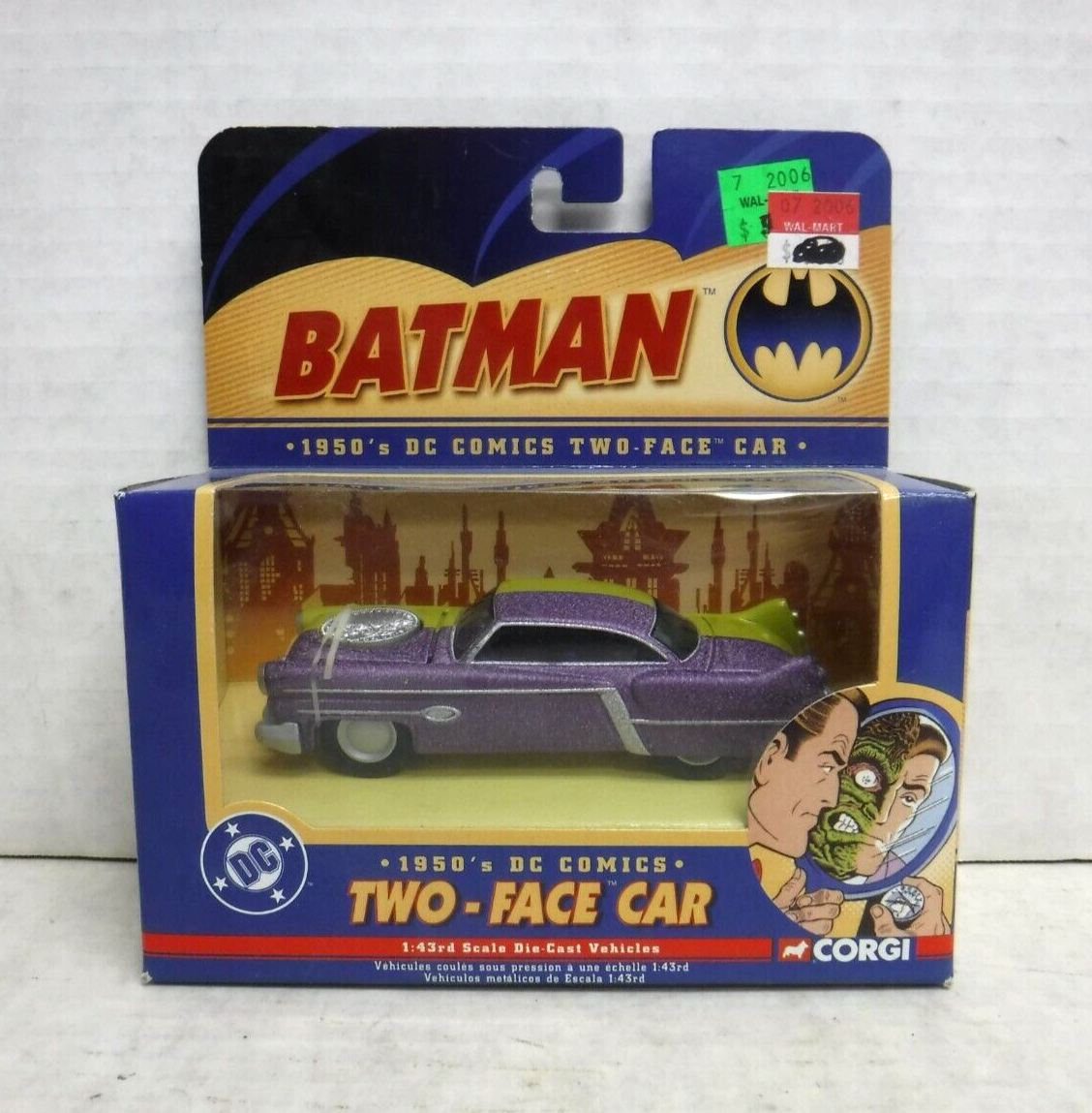 Two-Face Car Batman 1950's DC Comics Corgi Diecast 053024AST2