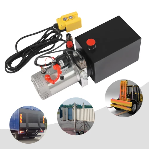 12V Hydraulikaggregat Hydraulikpumpe 8T Kippanhängerpumpe Einfachwirkend - Bild 1 von 6