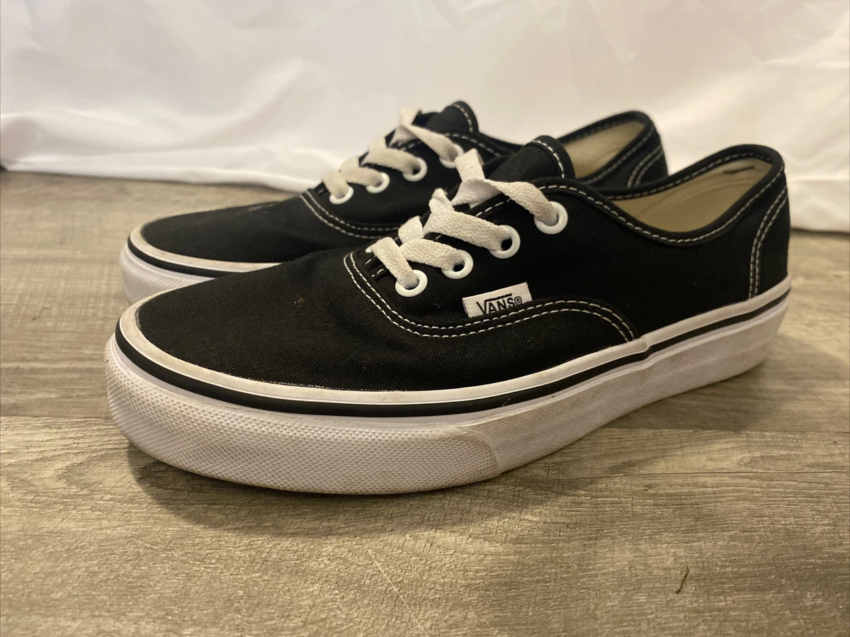 Vans authentic outlet black canvas