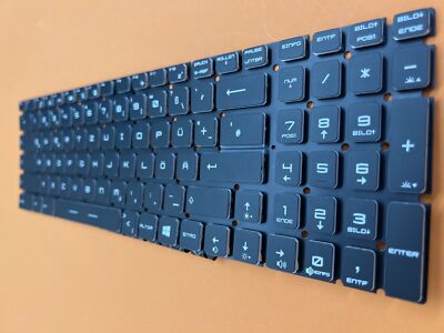 DE-Tastatur Keyboard Schwarz kompatibel für MSI GP75 Leopard 9SD-1041