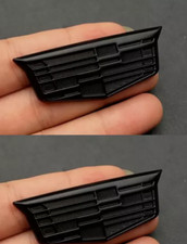 A Pair Of 2 All Black 6cm Fender Side Emblems For Cadillac