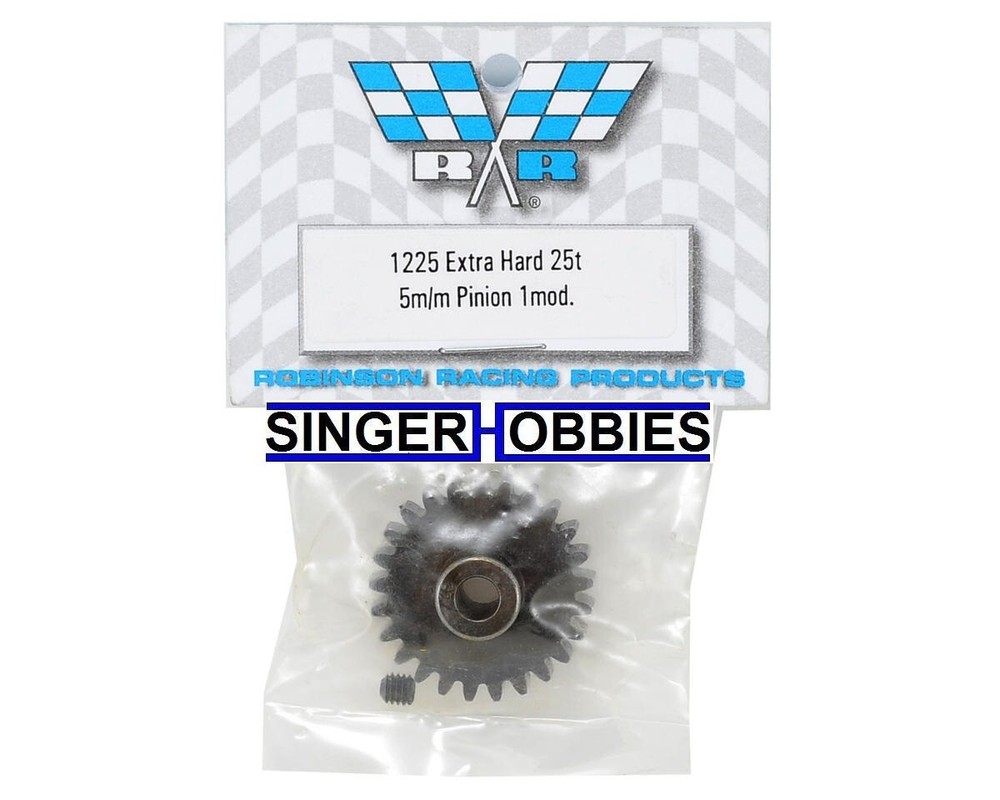 Robinson Racing 1225 Extra Hard Steel Mod1 Pinion Gear w/5mm Bore (25T) HH
