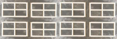 Colonial 509 Set of 8 ALMOND Window Inserts/Short Panel IDEAL Garage Doors