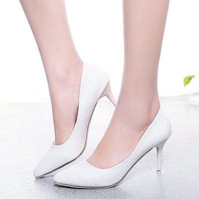 Brautschuhe Pumps weiß ivory 8 cm Hochzeit High Heels Schuhe Braut  Damenschuhe | eBay