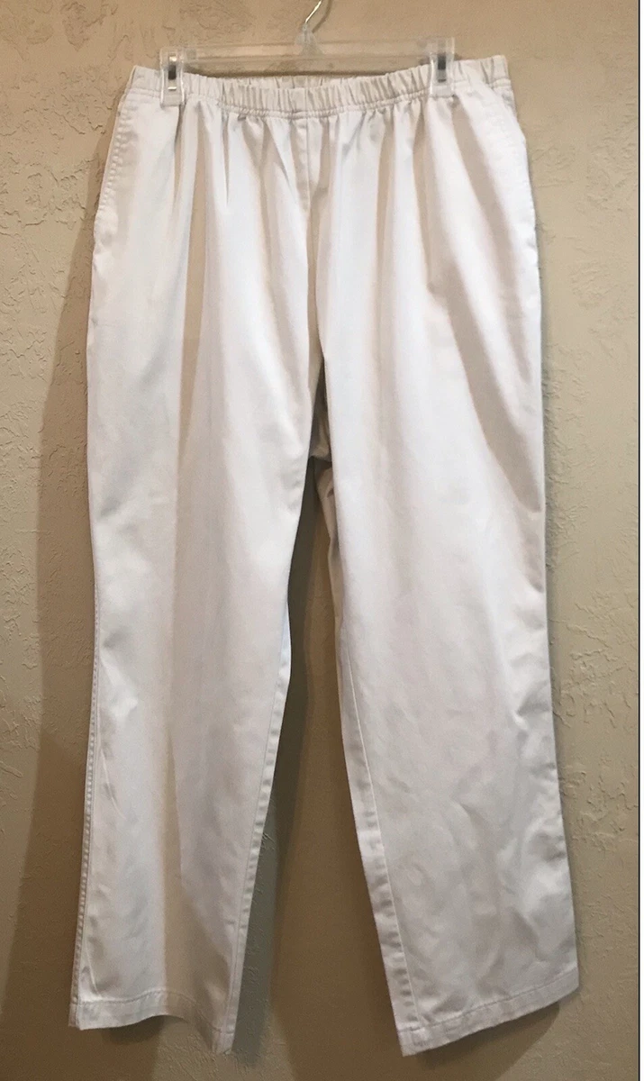 Lands End Womens Pants High Rise Stone Colored Size 16 Twill