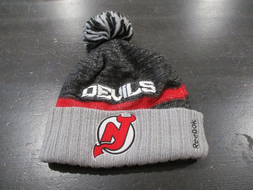 New Jersey Devils Beanie Hat Cap Gray 