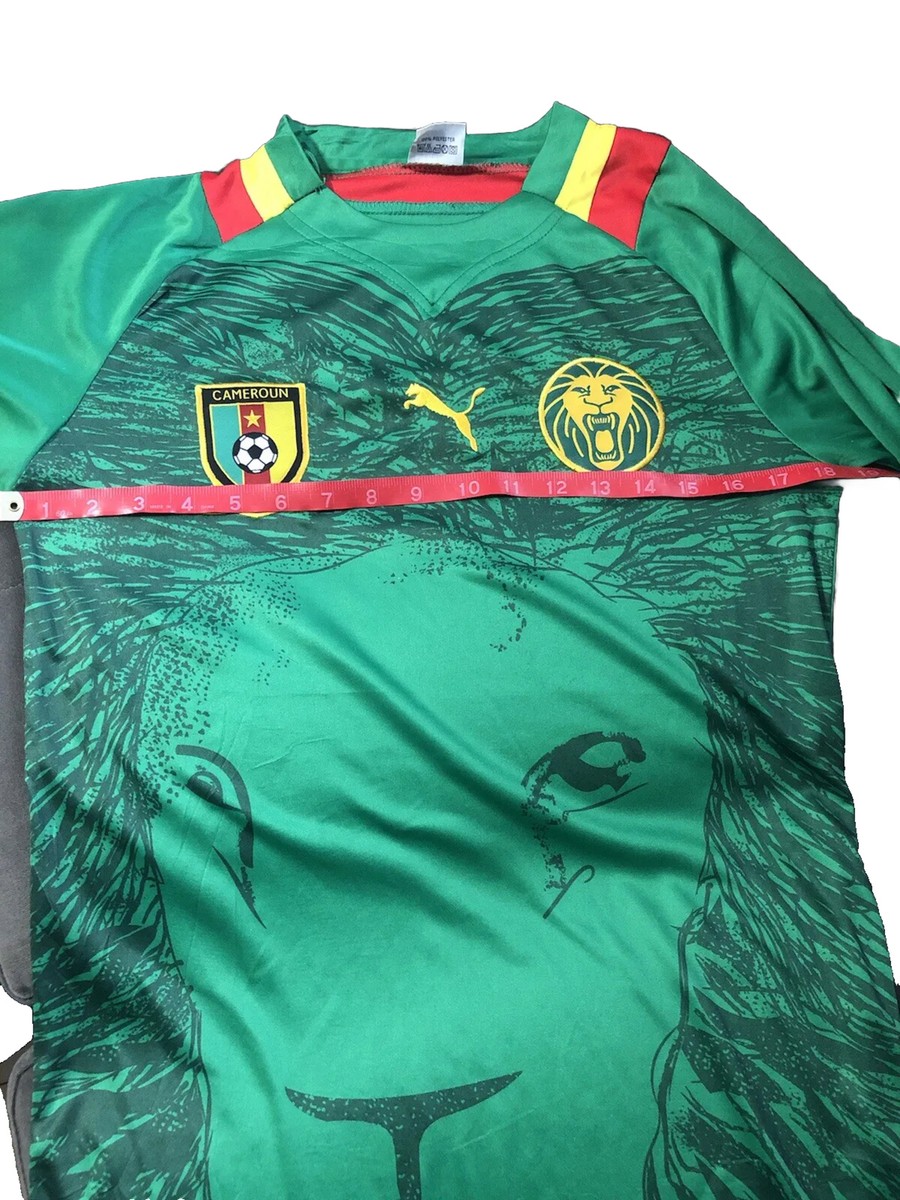 Vintage Puma Jersey CAMEROON AFRICA HOME FOOTBALL SOCCER SHIRT