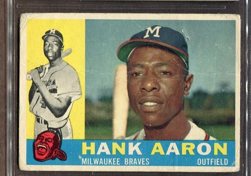 1960 Topps Set-Break #300 Hank Aaron LOW GRADE (filler) *JAYSACE*