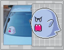 BIG BOO Sprite Vinyl Decal #10 Car Truck Window Super Mario Bros. Sticker