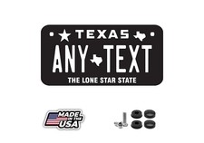 Houston Texas Personalized License Plate Your Name Any Text Custom Black White