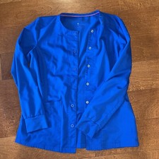 purple label healing hands scrub jacket xs flawed