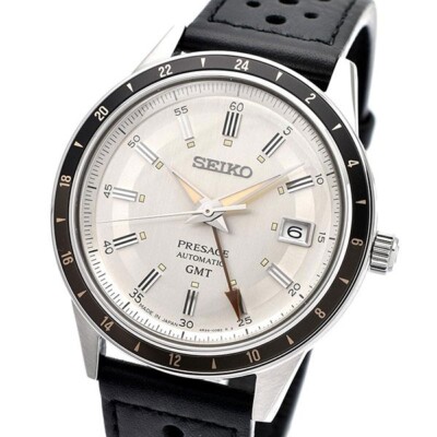 Seiko Presage SARY231 Automatic Mechanical GMT Men Watch Black