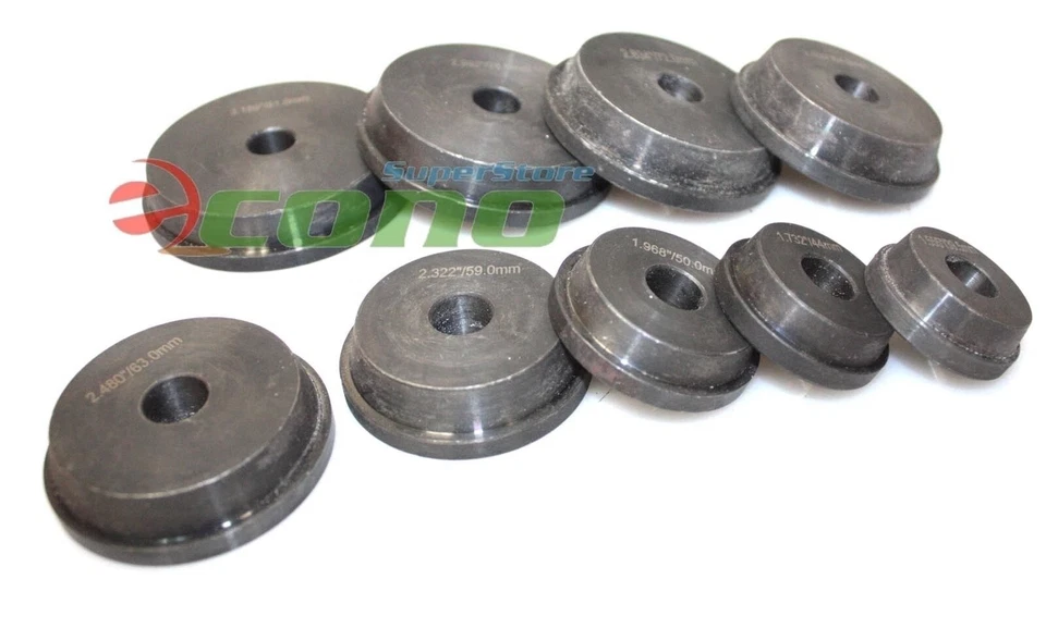 9pc Master Auto Axle Bushing Bearing Race & Seal Install Driver Metal Steel - Image 3 of 4