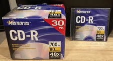 Memorex 27 pack CD-R 48X multispeed 700MB 80 min Individual Sealed Jewel Cases