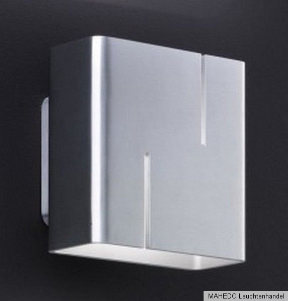 Design Led Wandleuchte Wandlampe Vito Metall Nickel Indirektes Licht Effektlampe-image