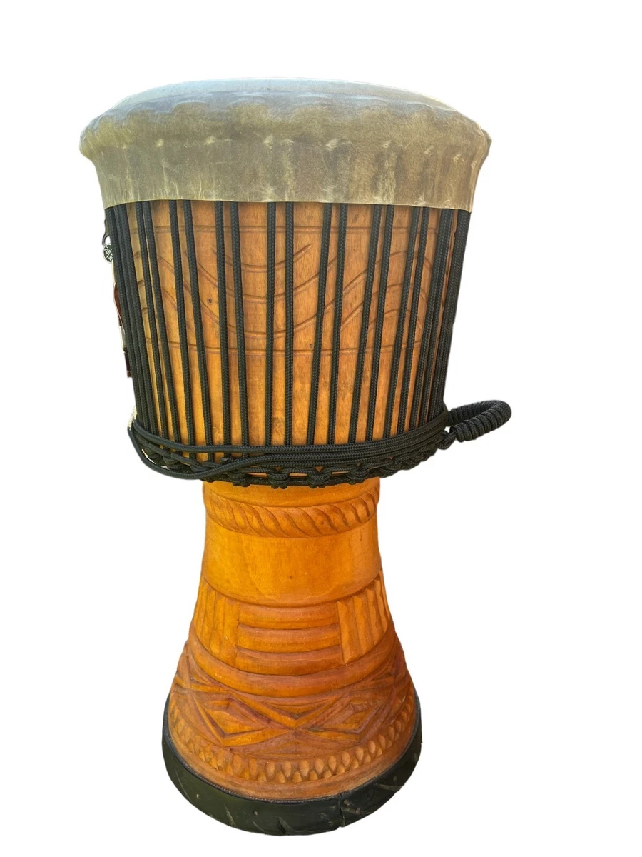rcobbr Tambor De 8 Polegadas Portátil Africano Djembe Com Padrões De