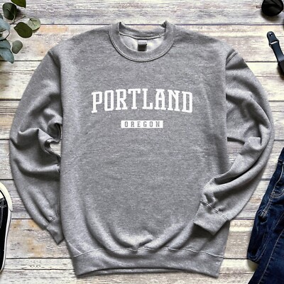 Portland Sweatshirt | Portland Oregon Crewneck Sweatshirt | PDX, Willamette