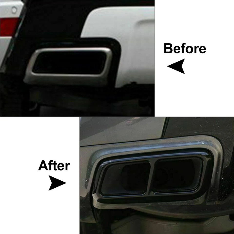 Cubierta de tubo de escape deportivo para Land Rover Range Rover 2018-19 Foto 2 de 4