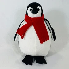 National Geographic HugFun Stuffed Plush Penguin with Red Scarf NWT