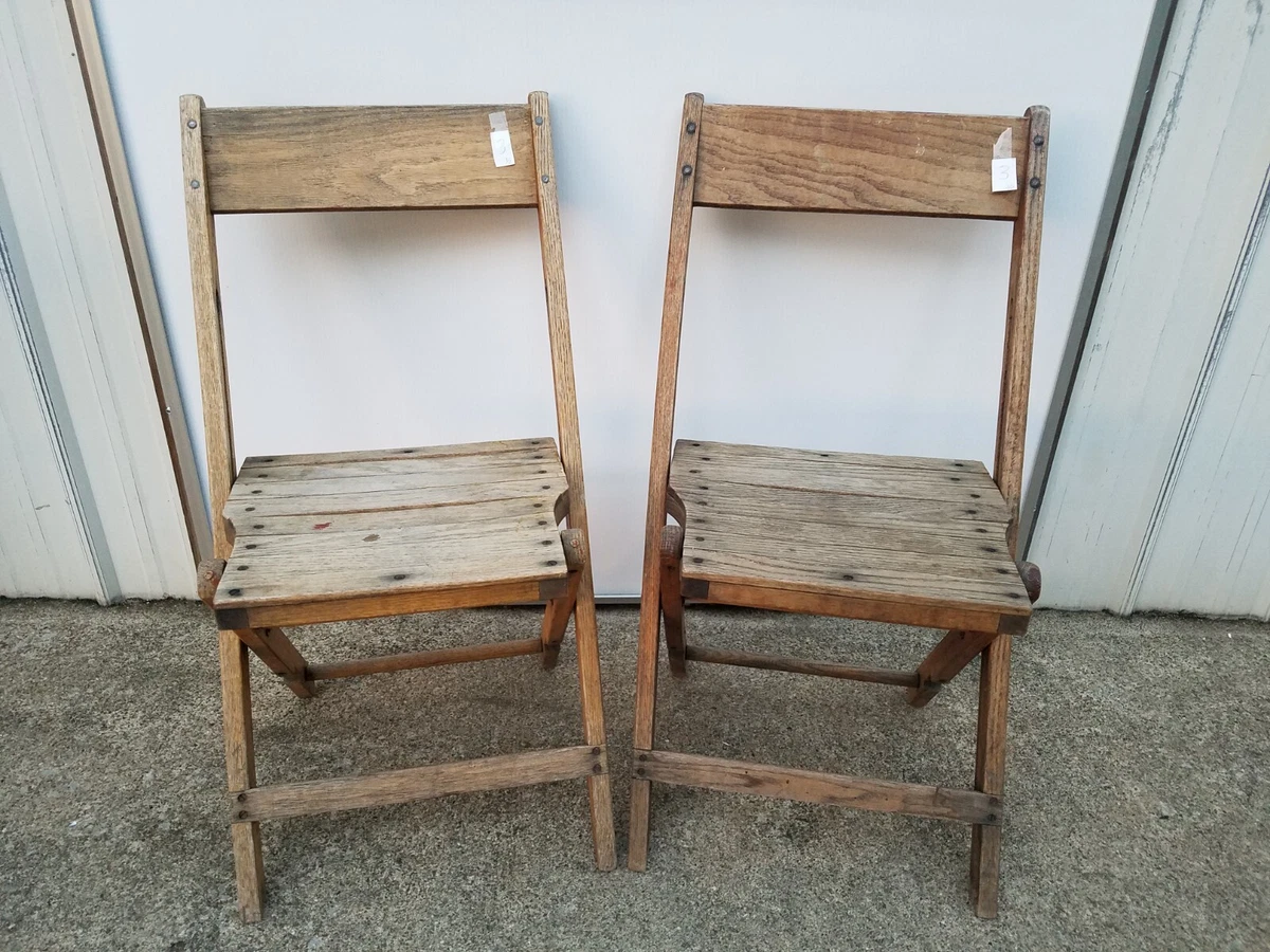 Oak Antique Chairs Antique Folding 1920-1949 Time Period