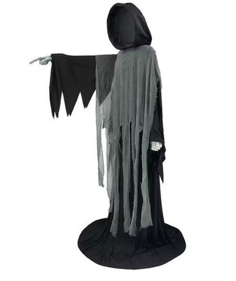 6 FT ANIMATED POINTING GRIM REAPER HALLOWEEN ANIMATRONIC PROP PRESALE