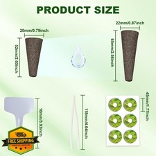 133 Hydroponic Pods Aerogarden Grow Sponges Kit, Labels, Tweezer 0.21 per gallon