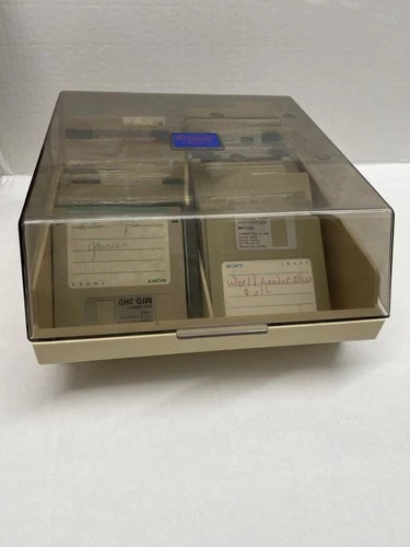 Pac-Man 3.5" Floppy 100 Disk Storage Case X Mutant-Cosmo 1 & 2- Golf-Toma Hawk