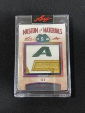 2021-22 LEAF ART OF HOCKEY MIKE MODANO #4/5 PATCH MUSEUM OF MATERIALS MM-19 WOW