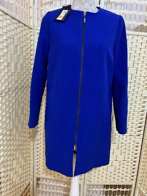 Marks And Spencer Jacket Size 10, New, Mid Length, Blue, Summer,Cocktail
