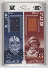2006 Playoff Prestige League Leaders Materials Carson Palmer Kerry Collins wd9