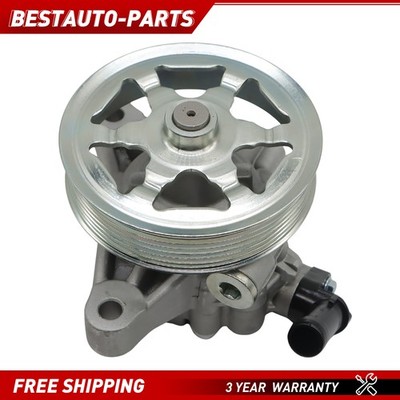 Power Steering Pump w/ Pulley For 2008-2012 Honda Accord 2.4L DOHC 21-5495