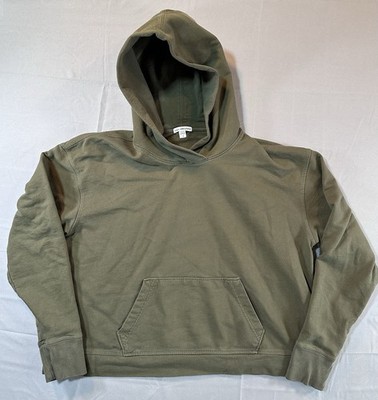 James Perse Hoodie Womens Size 3 Green Pullover Crop