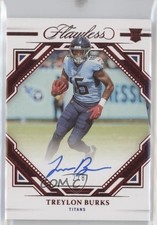 2022 Panini Flawless Rookie Frame Signatures Ruby 2/8 Treylon Burks Auto 1g1n