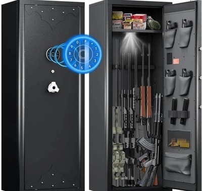KAER 12-15 Rifle Gun Safe   Digital, Anti-Theft, Fireproof, Lockable Storage