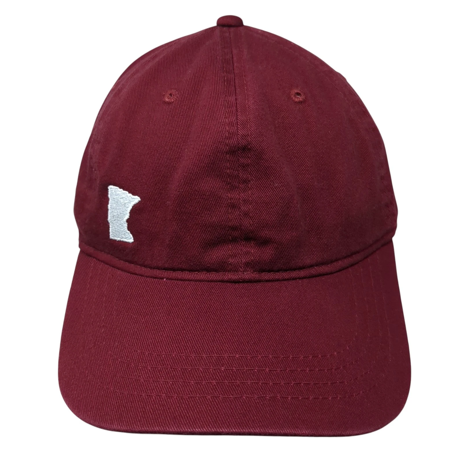 Outdoor Cap Slideback Hat Red One Size Adjustable Embroidered 6 Panel