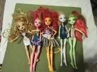 Lot of 5 Monster High Dolls
