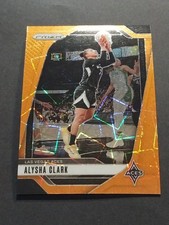 ALYSHA CLARK 2024 Panini Prizm WNBA Orange Laser Velocity Parallel #101 Aces