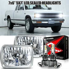 Pair 7x6" 5X7" LED Sealed Headlights Beam For INTERNATIONAL 4700 4900 8100 9900
