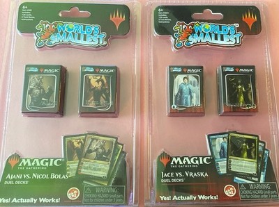 World's Smallest Magic the Gathering Jace vs Vraska & Ajani vs Nicol Bolas Decks